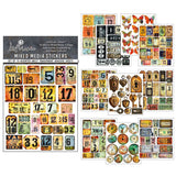 Mixed Media Stickers - 10-pack - Scratched Labels - 1 - Ciao Bella - Tidformera