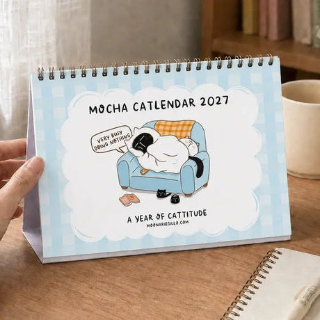 Mocha Catlendar 2027 - 1 - Moonaries illo - Tidformera