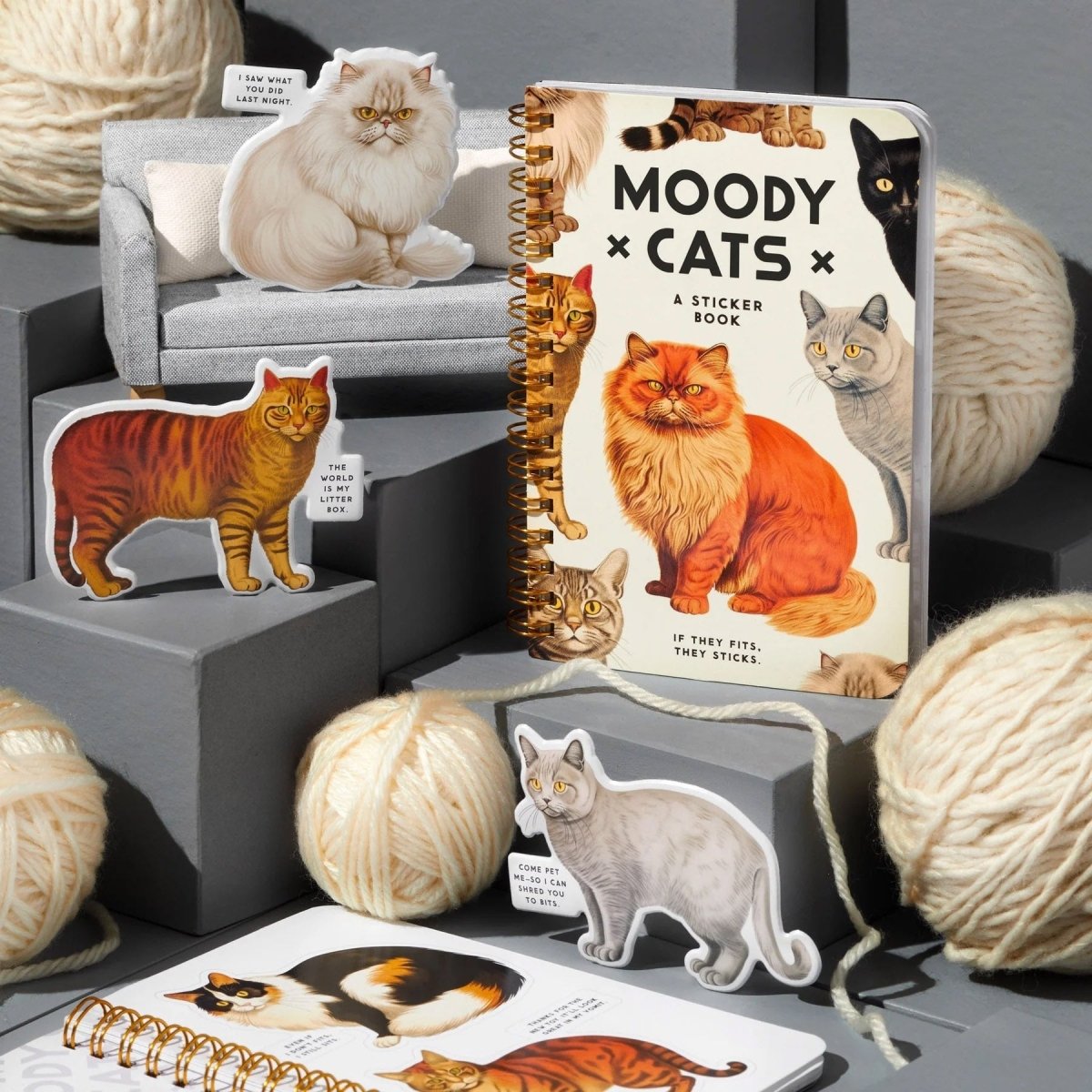 Moody cats - A Sticker Book - Other - Tidformera