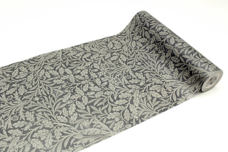 mt Casa Fleece - Morris & Co - Pure Acron Charcoal/Gilver från MT masking tape. En utrullad bred rulle med William Morris motiv. - Tidformera