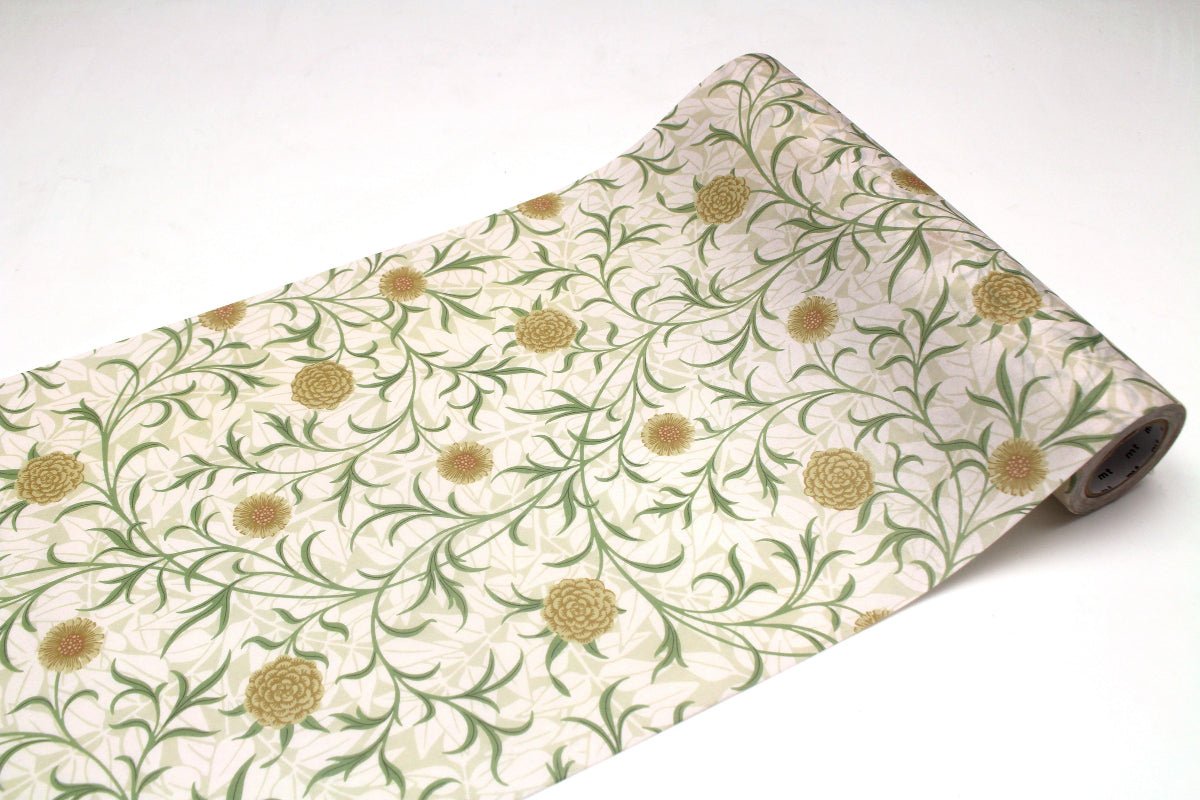 mt Casa Fleece - Morris & Co - Scroll and Flower - 1 - MT masking tape - Tidformera