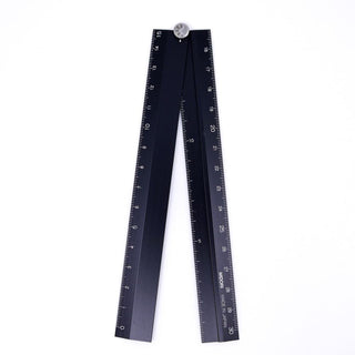 Multi Ruler 30 cm Aluminium - black - 1 - Midori - Tidformera