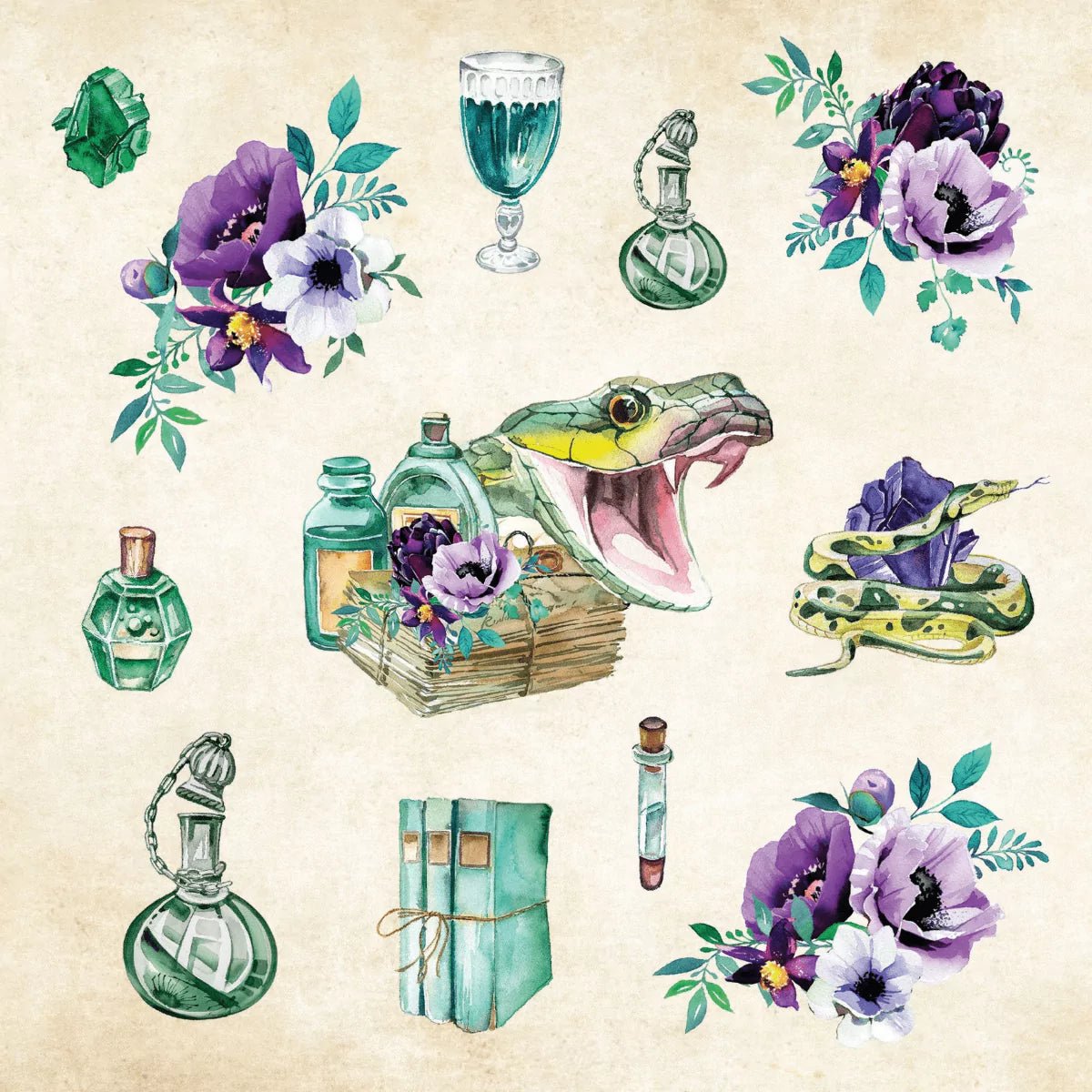 Mystical Ephemera! Sticker book - 2 - Peter Pauper Press - Tidformera