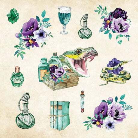 Mystical Ephemera! Sticker book - 2 - Peter Pauper Press - Tidformera