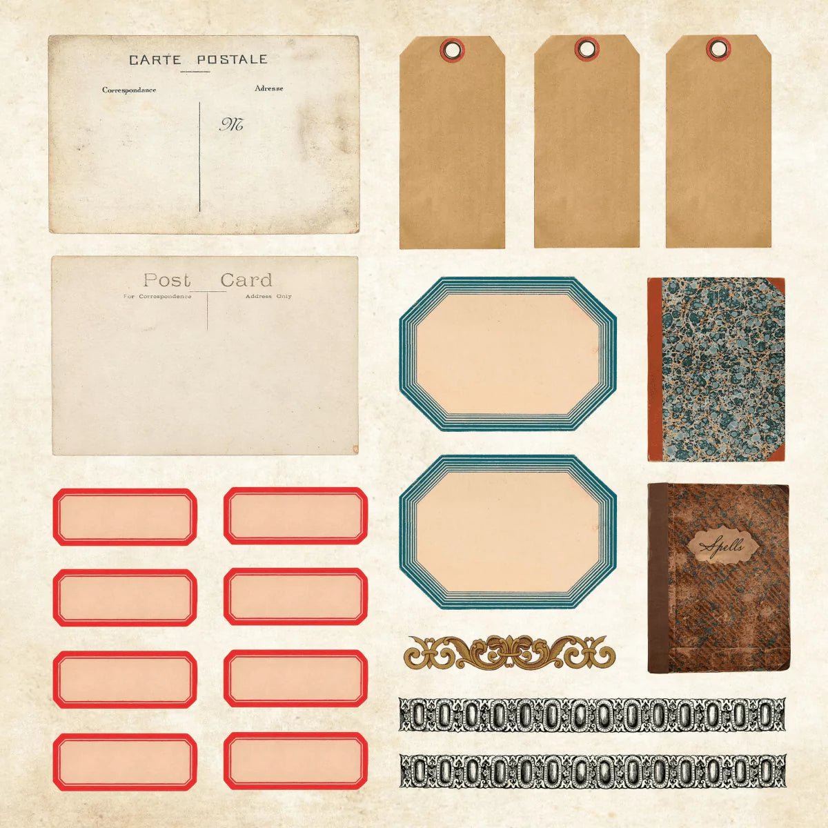 Mystical Ephemera! Sticker book - 4 - Peter Pauper Press - Tidformera