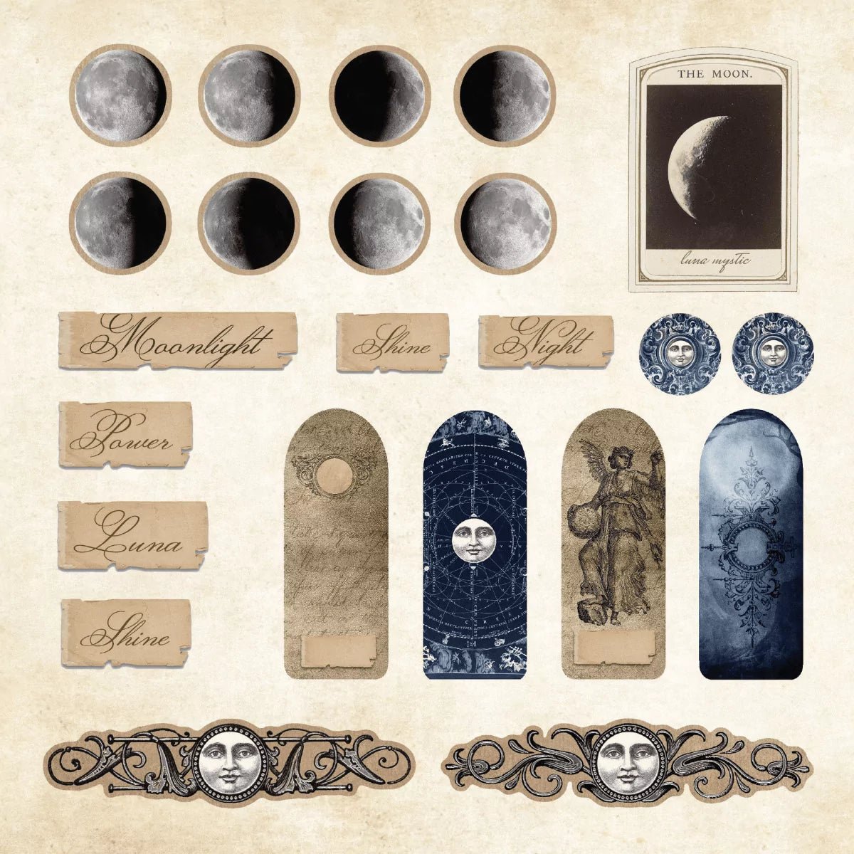 Mystical Ephemera! Sticker book - 5 - Peter Pauper Press - Tidformera