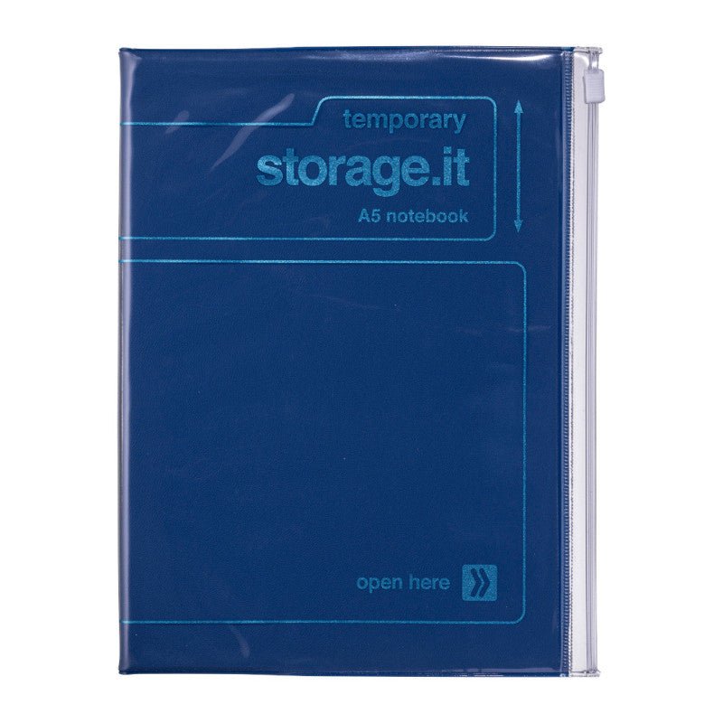 Notebook Storage.it A5 - Dotted/Lined - Navy - 1 - Mark's Inc - Tidformera