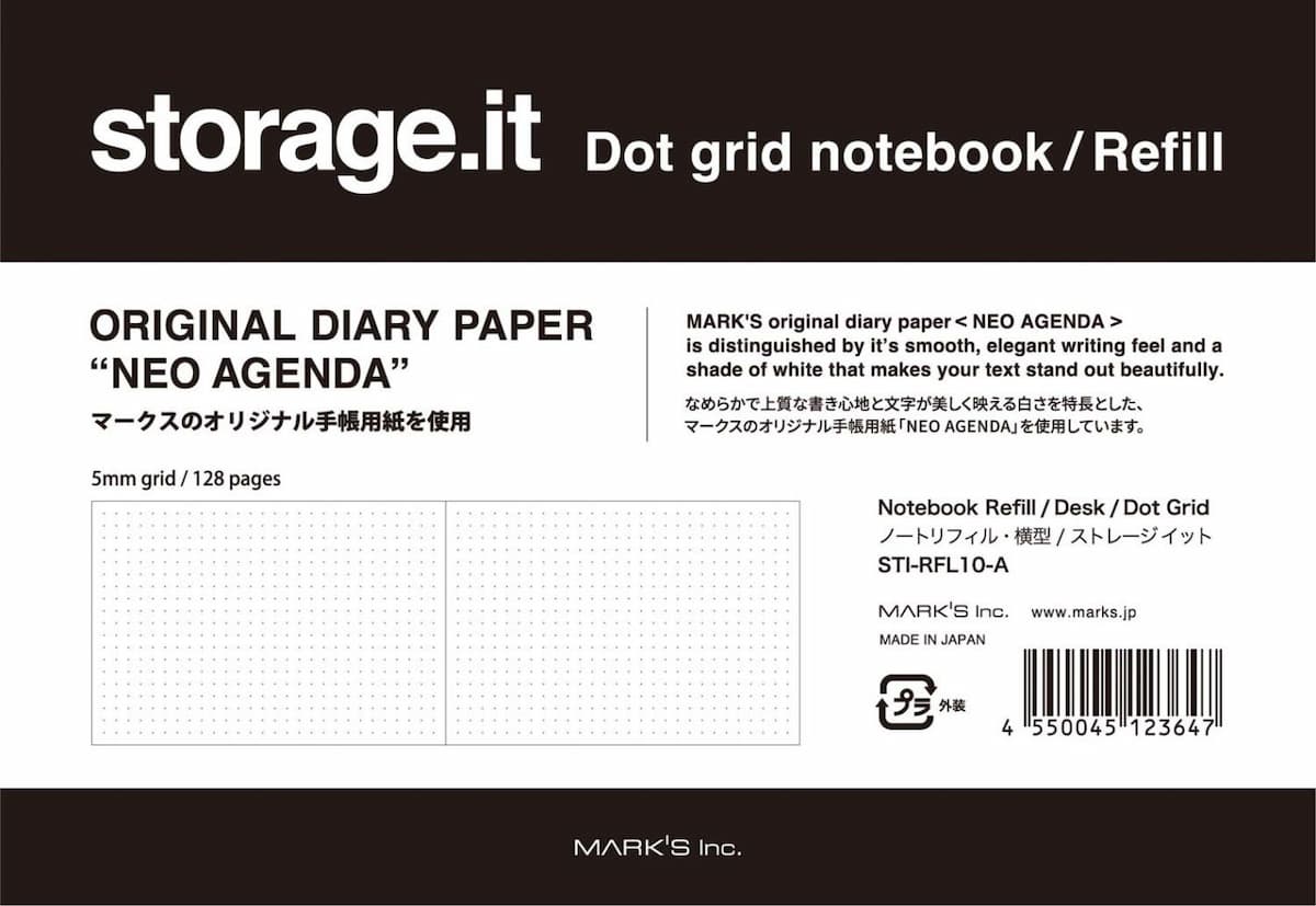 Notebook Storage.it A6 Desk Dotted - Refill Mark's Inc – Tidformera