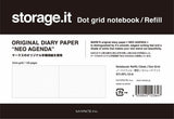 Notebook Storage.it A6 Desk Dotted - Refill - 1 - Mark's Inc - Tidformera