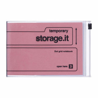 Notebook Storage.it A6 Desk - Dotted - Salmon Pink - 1 - Mark's Inc - Tidformera