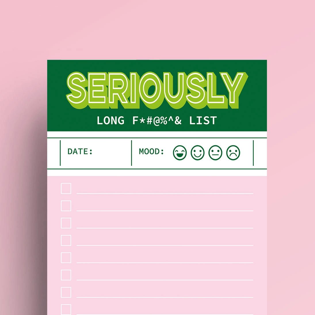 Notepad To Do List - Seriously Long F*@%& List - 6 - Studio Inktvis B.V - Tidformera