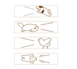 Nototo Join Stamp - Sepia - Make comments - 2 - Shachihata - Tidformera
