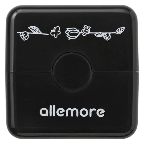 Nototo Roller Stamp - Black - Flowers & Butterflies - 3 - Shachihata - Tidformera