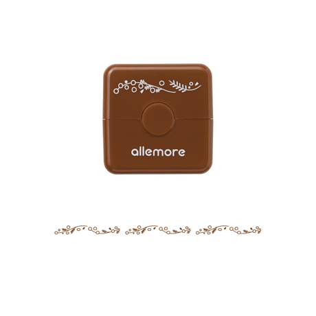 Nototo Roller Stamp - Sepia - Mimosa - 2 - Shachihata - Tidformera