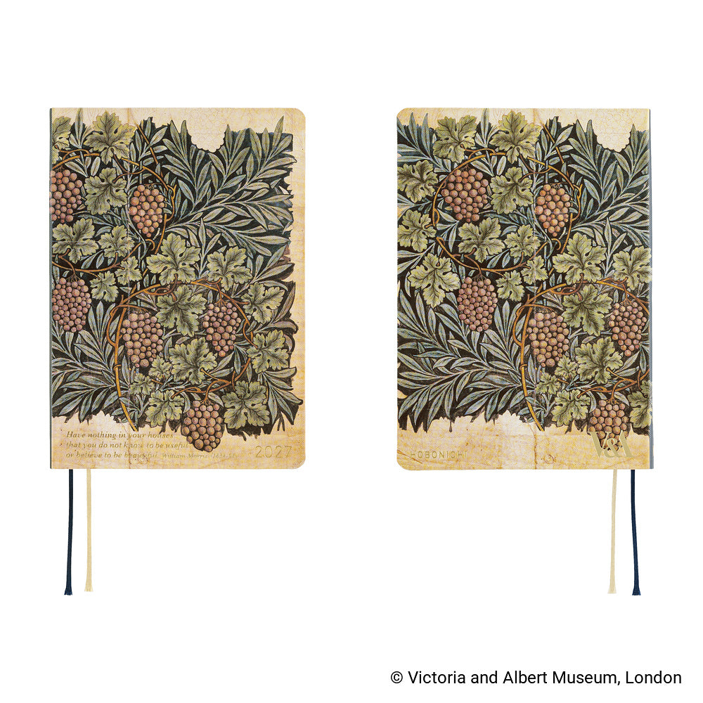 Hobonichi HON A6 The V&A Series: Vine - 2027