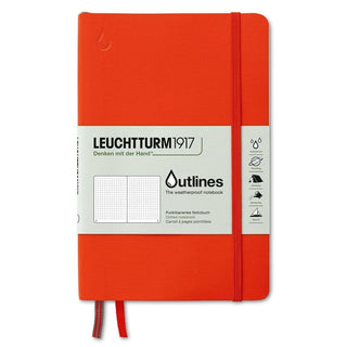 Outlines Dotted B6 - Signal orange från Leuchtturm1917 - Orange anteckningsbok - Tidformera