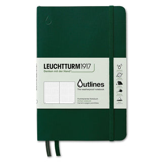 Outlines Dotted B6 - Walden green från Leuchtturm1917 - Grön anteckningsbok - Tidformera