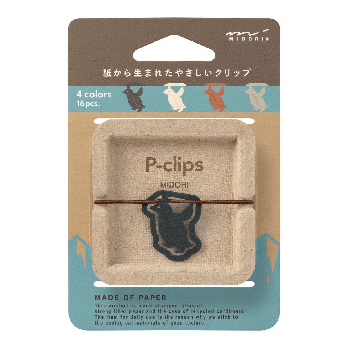 P-clips Gem i papp - Penguin - Midori - Tidformera