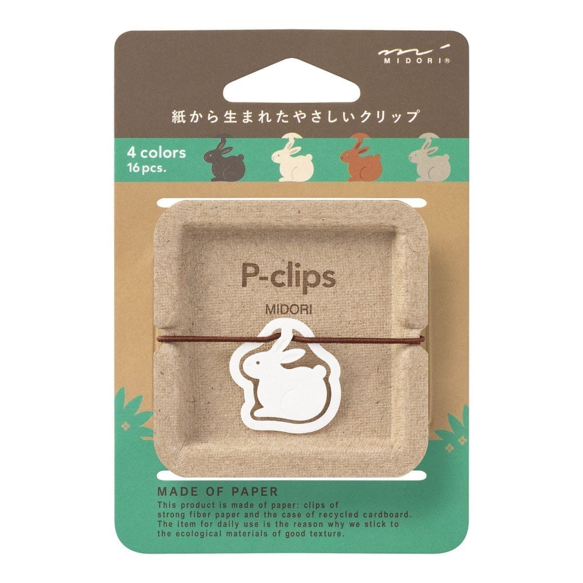 P-clips Gem i papp - Rabbit - Midori - Tidformera