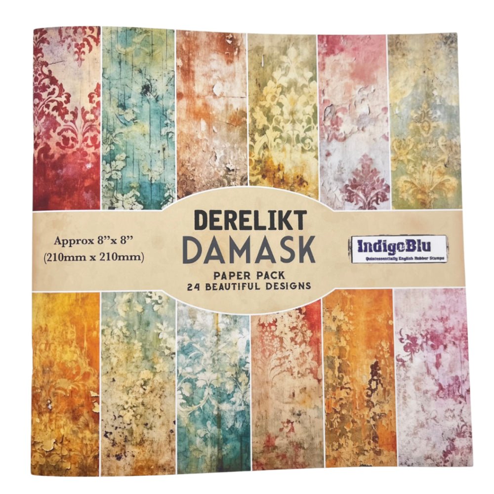 Paper Book - Derelikt Damask - IndigoBlu - Tidformera