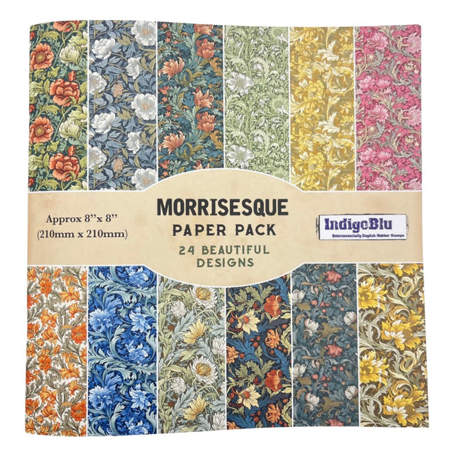 Paper Book - Morrisesque - IndigoBlu - Tidformera