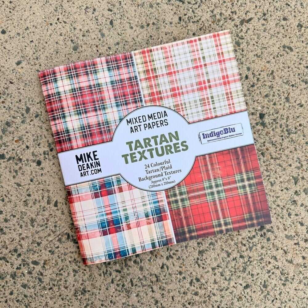 Paper Book - Tartan Textures - 1 - IndigoBlu - Tidformera