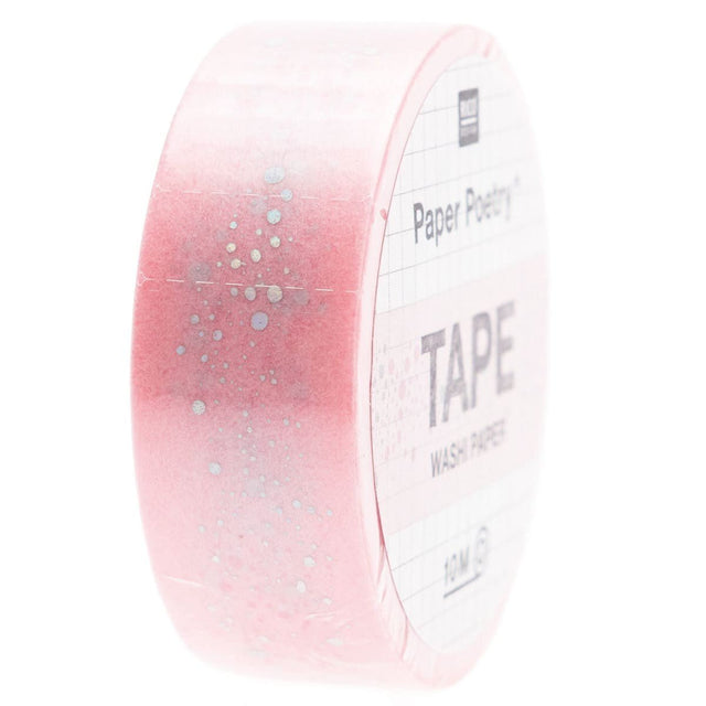 Paper Poetry Washi tape Bubbles - Pink - Rico Design - Tidformera