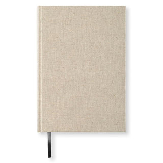 Paperstyle anteckningsböcker A5 Linjerad Rough Linen 128 s från Paperstyle - Beige anteckningsbok - Tidformera