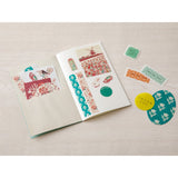 Peelable Sticker Book - Blue - Midori - Tidformera