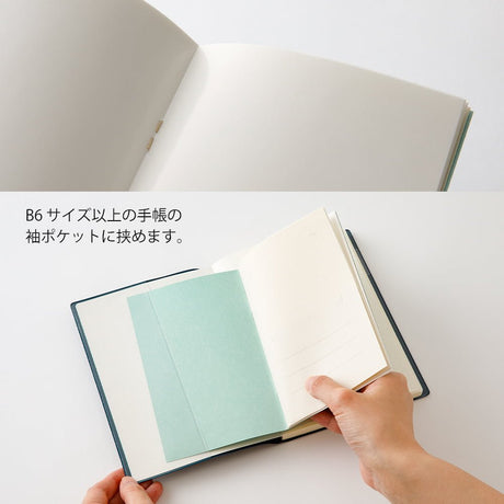 Peelable Sticker Book - Blue - 6 - Midori - Tidformera