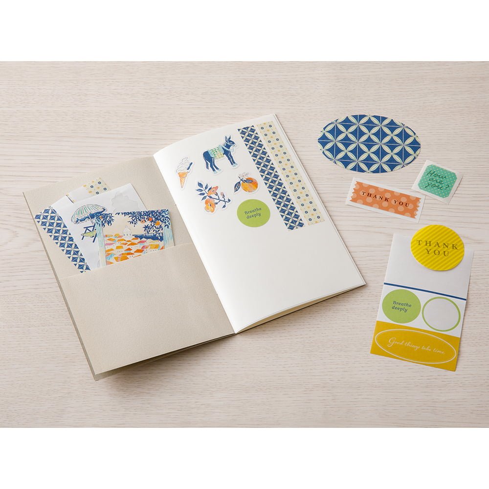 Peelable Sticker Book - Gray - Midori - Tidformera