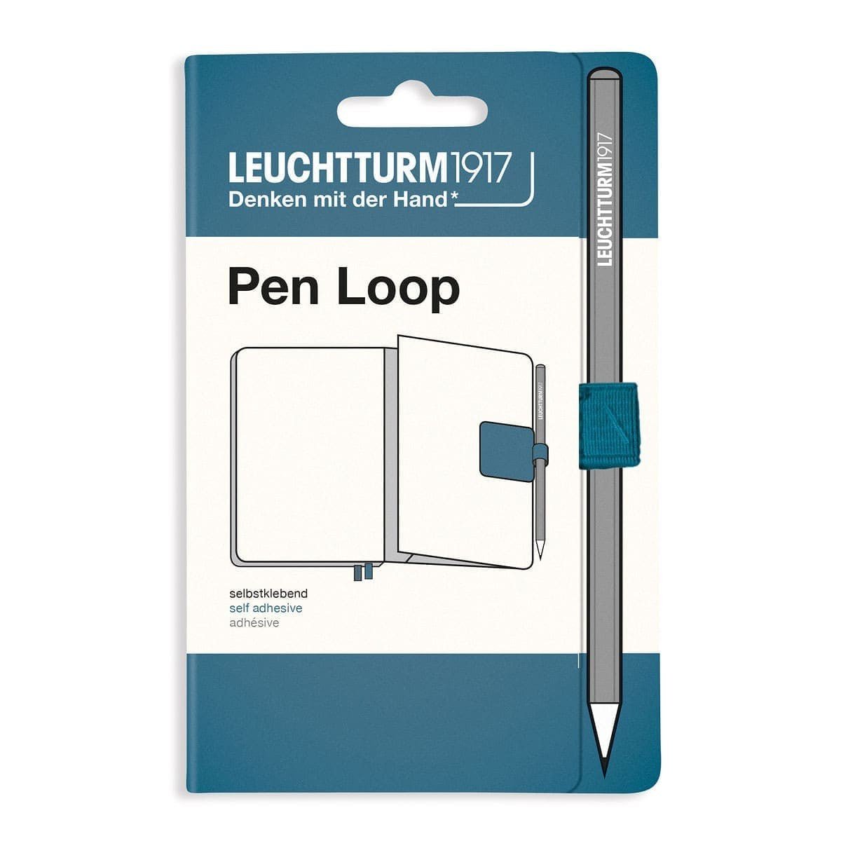 Pen Loop Stone blue från Leuchtturm1917 - Blå pennhållare - Tidformera