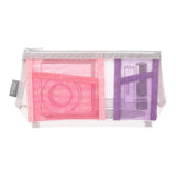 Pen & Tool Pouch Mesh Triangulär - Pink - 1 - Midori - Tidformera