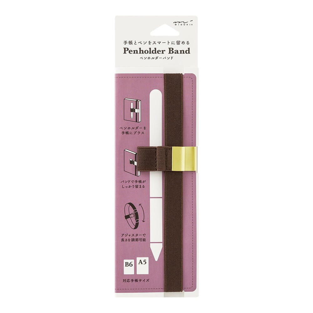 Penholder Band - Brown - Midori - Tidformera