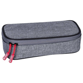 Pennfodral S`maepp Utvikbar flik - Stone från Brunnen. Grått rymligt pennfodral med dragkedja. Tidformera