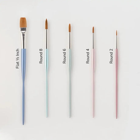 Penselset Tom's Studio - Studio Paintbrush Set, 5 penslar - 3 - Tom's Studio - Tidformera