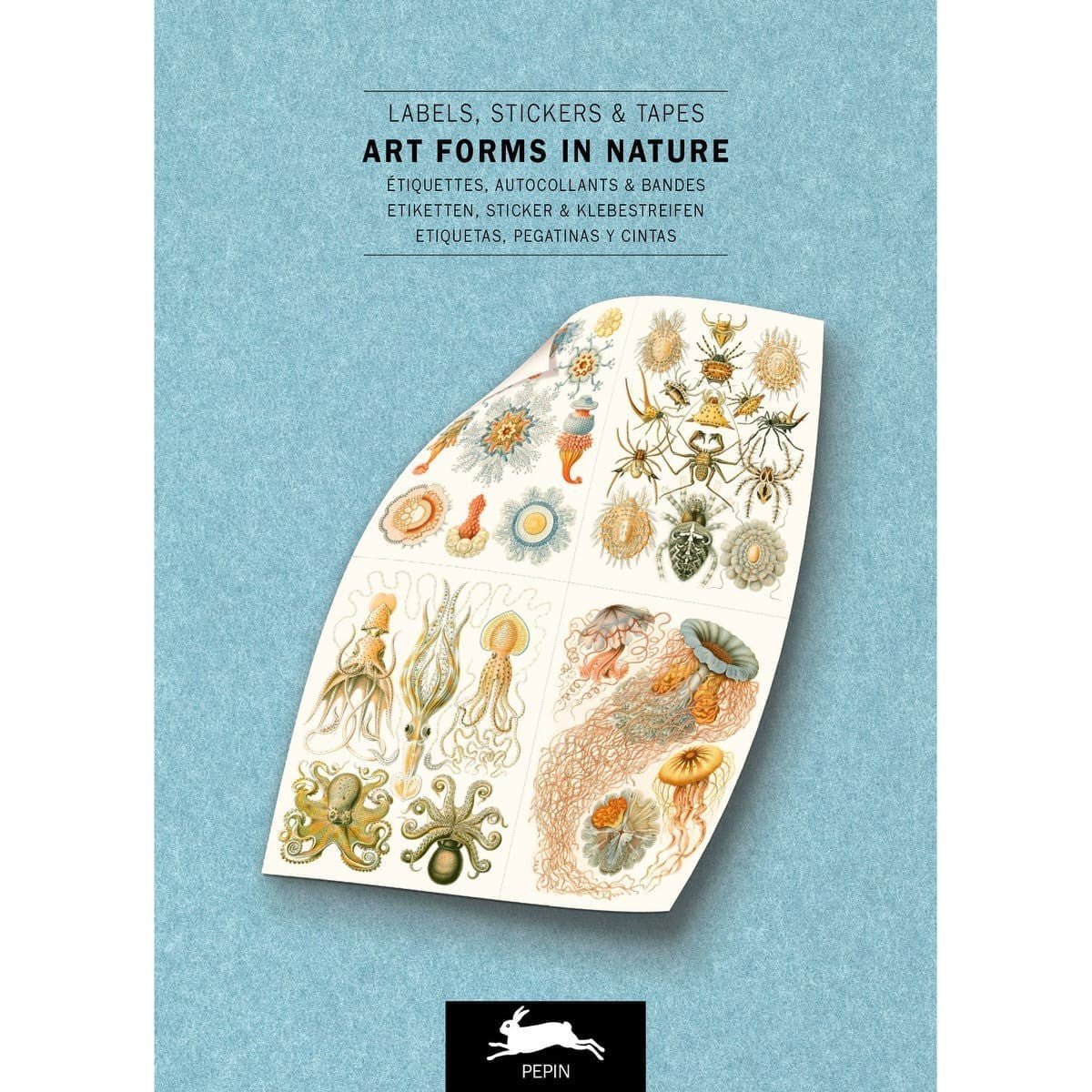 Pepin Labels, stickers & tape Sticker book - Art forms in nature - Pepin Press - Tidformera