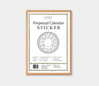 Perpetual Calendar Sticker - 1 - Emadam Art & Design - Tidformera