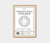 Perpetual Calendar Sticker - 1 - Emadam Art & Design - Tidformera
