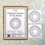 Perpetual Calendar Sticker - 1 - Emadam Art & Design - Tidformera
