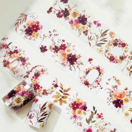 Pet tape Autumn Rose - 60 mm - 1 - Washi Tape Shop - Tidformera