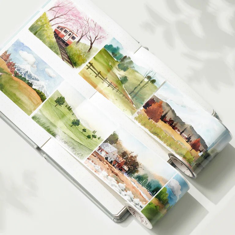 Pet tape Countryside Escapade - 66,5 mm - Washi Tape Shop - Tidformera