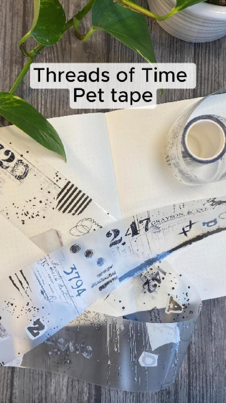 Pet Tape - Juillet X Mic - Threads of Time 70 mm - 1 - MIC & MIM Premium Paper Shop - Tidformera
