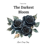 Pet Tape - Lana - 65 mm - The Darkest Bloom - 2 - Lana's Scrap Shop - Tidformera