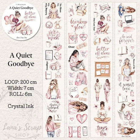 Pet Tape - Lana - 70 mm - A Quiet Goodbye - 1 - Lana's Scrap Shop - Tidformera
