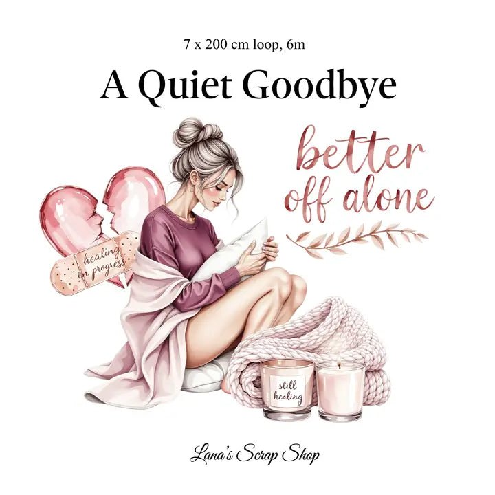 Pet Tape - Lana - 70 mm - A Quiet Goodbye - 3 - Lana's Scrap Shop - Tidformera
