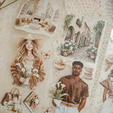 Pet Tape - Lana - 70 mm - Blooming Mocha - 3 - Lana's Scrap Shop - Tidformera