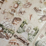 Pet Tape - Lana - 70 mm - Blooming Mocha - 5 - Lana's Scrap Shop - Tidformera