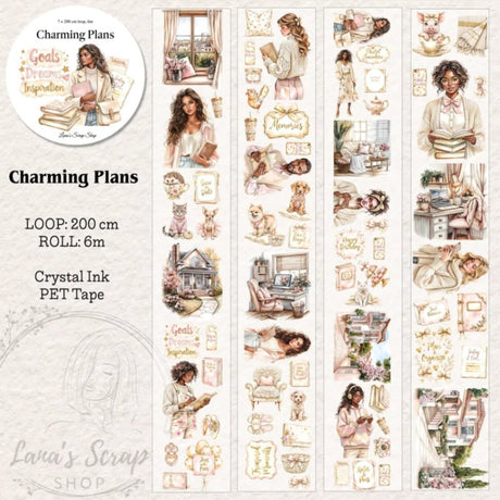 Pet Tape - Lana - 70 mm - Charming Plans - 3 - Lana's Scrap Shop - Tidformera