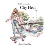 Pet Tape - Lana - 70 mm - City Heat - 2 - Lana's Scrap Shop - Tidformera